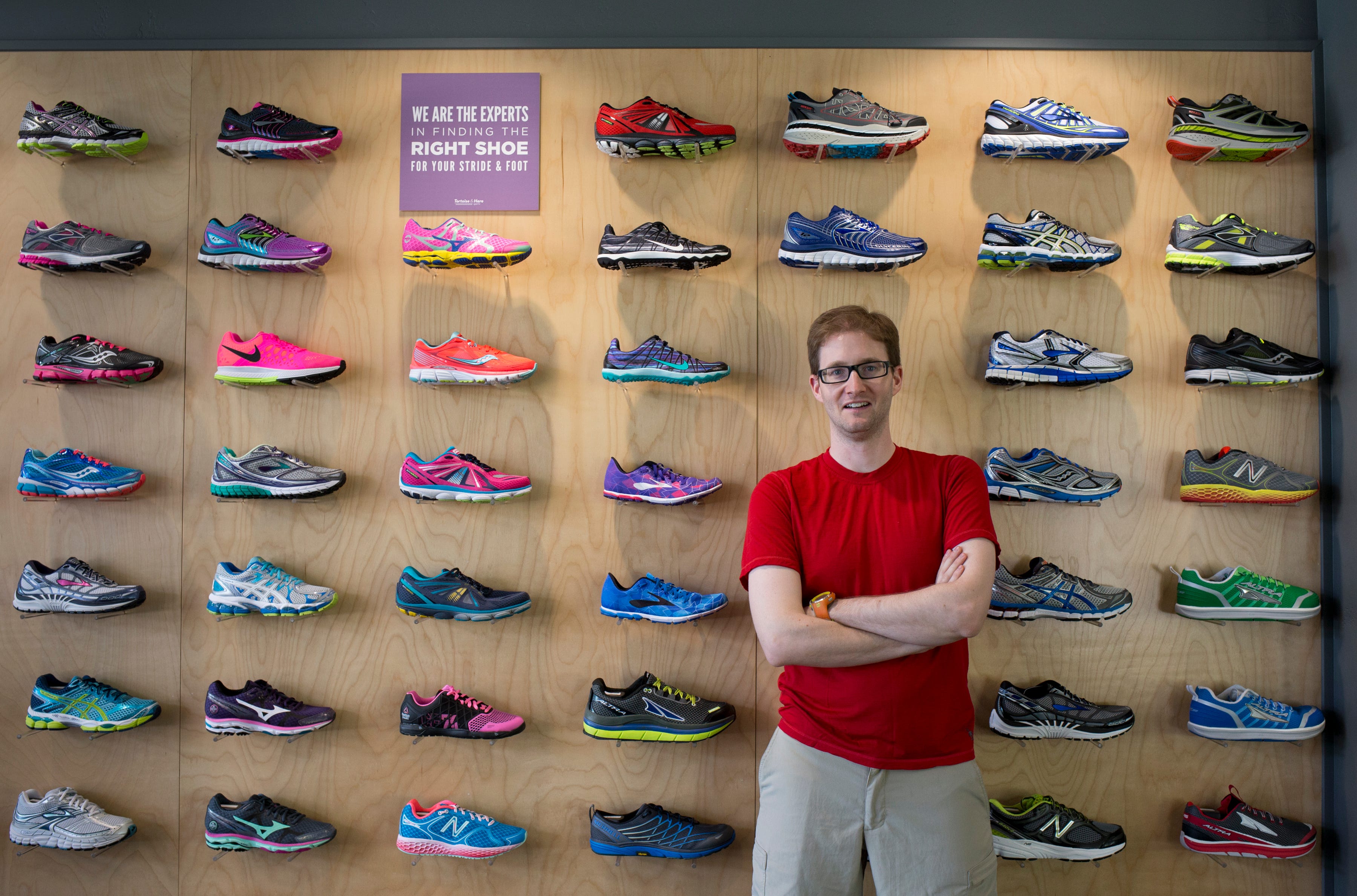 Running store owner wants people to 